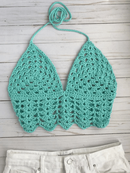 Seabreeze Bralette Crochet Pattern by Alicyn Crochet