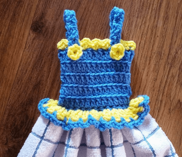 dress towel topper crochet pattern