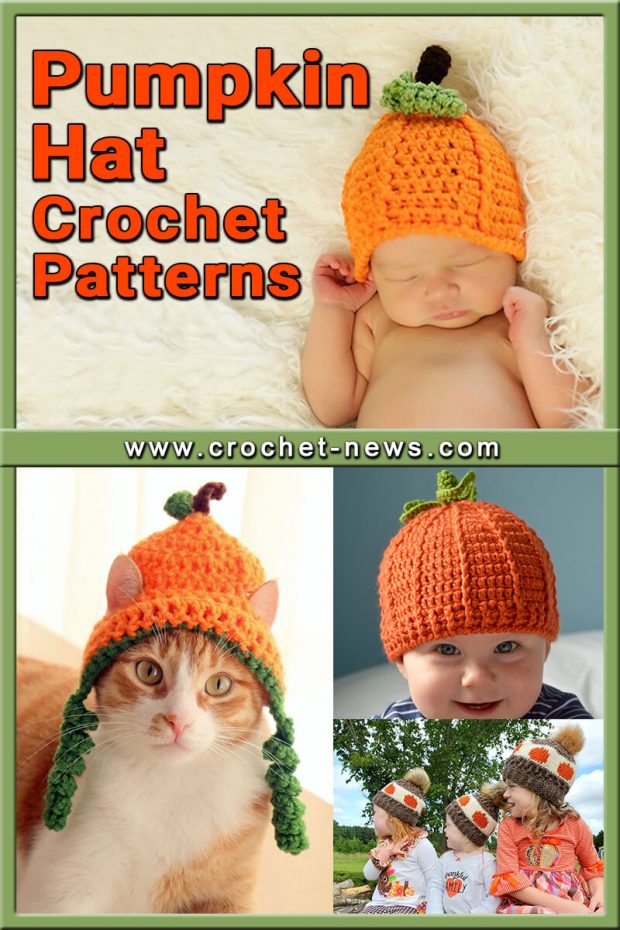 CROCHET PUMPKIN HAT PATTERNS