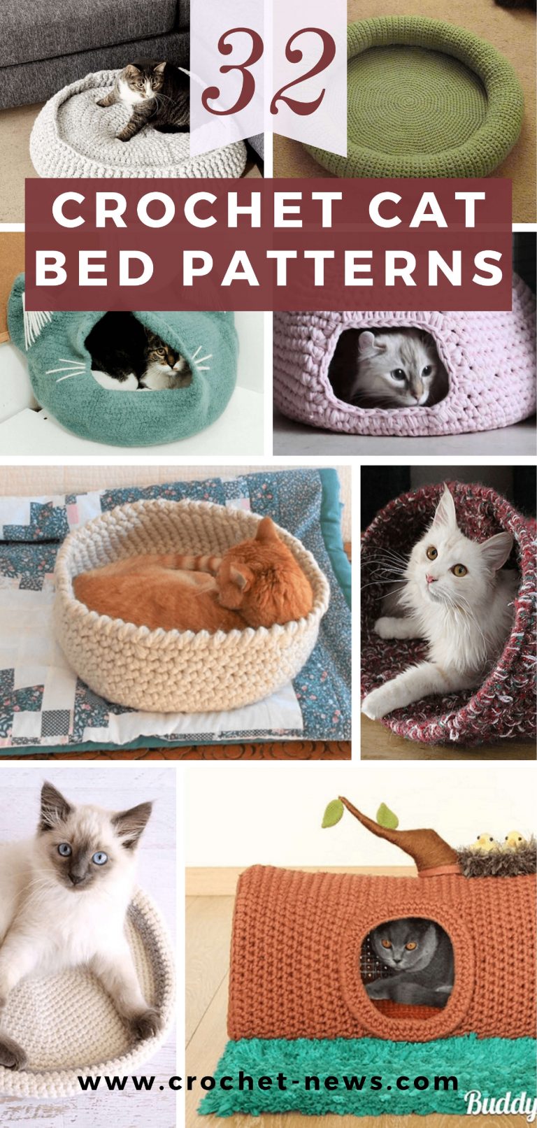 32 Crochet Cat Bed Patterns Crochet News