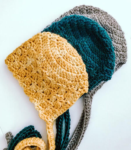 Eleanor Baby Bonnet Crochet Pattern By HandmadebyKunbi