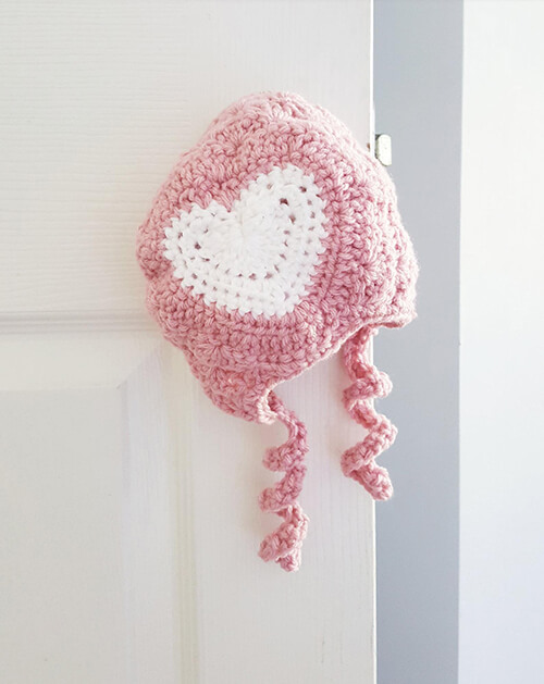 Filled with Love Baby Bonnet Pattern By KayKrochets