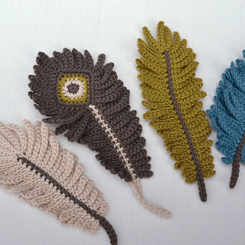 Boho Feather Bookmark Crochet Pattern by A Crazy Sheep