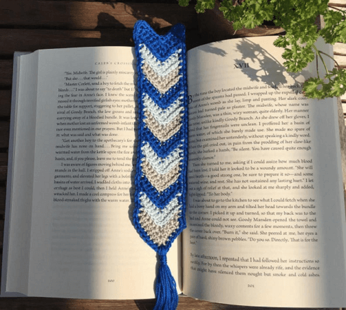 Chevron Bookmark Crochet Pattern by Rich Textures Crochet