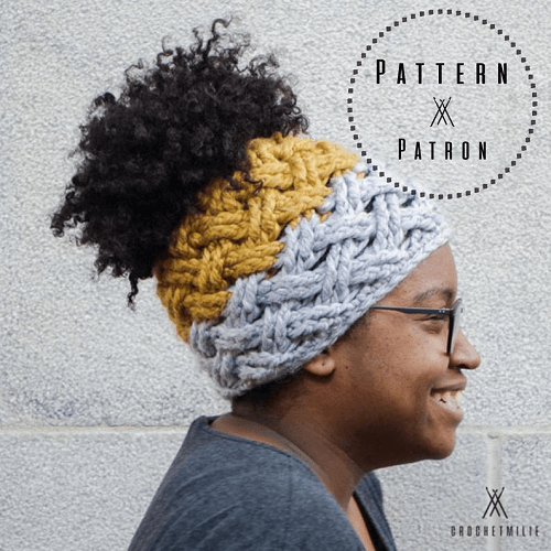 Crochet Chunky Wavy Messy Bun Hat Pattern by Crochet Milie