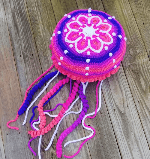 Crochet Jellyfish Pillow Amigurumi Pattern by Alyse Crochet