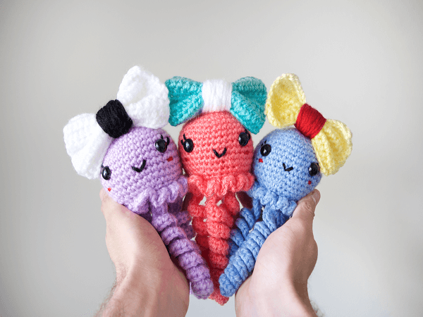 Crochet Jiggly Jellyfish Pattern by Knot Bad Ami