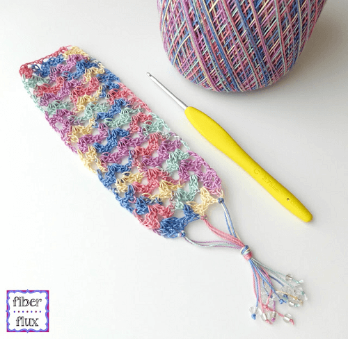 Crochet Summer Reading Bookmark Pattern by Fiber Flux