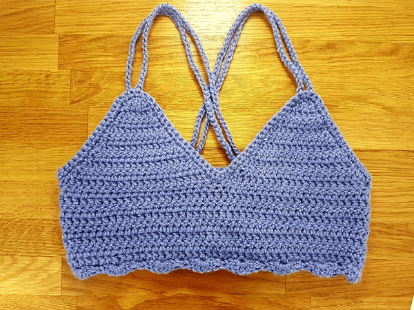 Easy Halter Crochet Crop Top Pattern by Foxy Knots Design