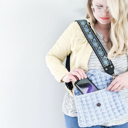Ginter Crossbody Bag Crochet Pattern by Rebekah Haas