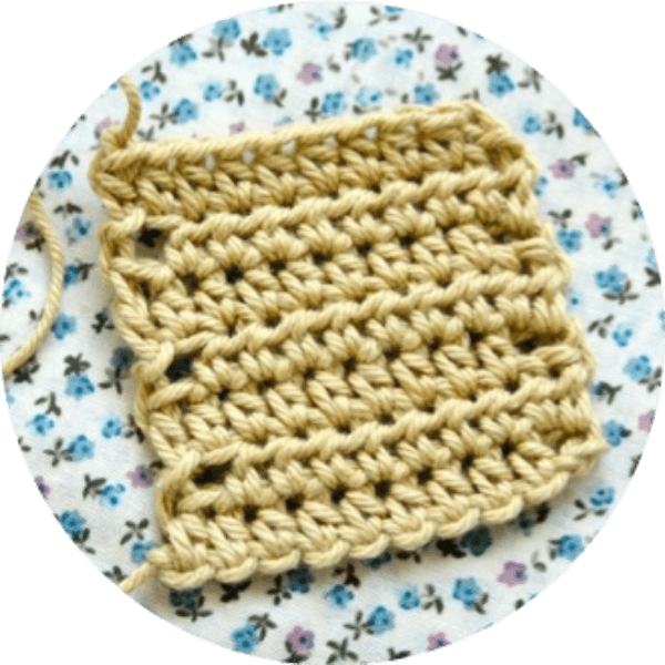 half treble crochet stitch