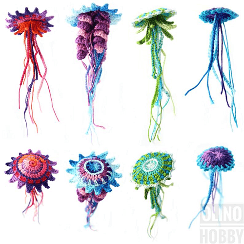  Jellyfish Crochet Pattern by Olino Hobby