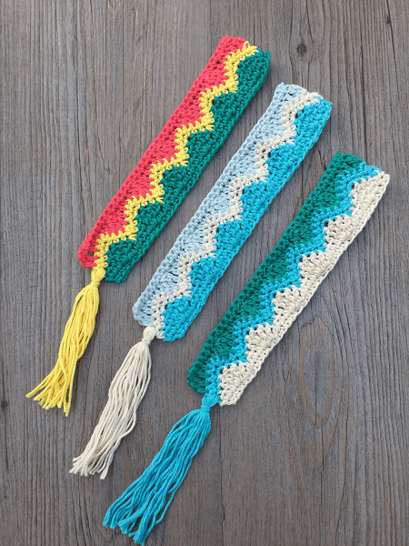 Making Waves Bookmark Crochet Pattern by Rich Textures Crochet