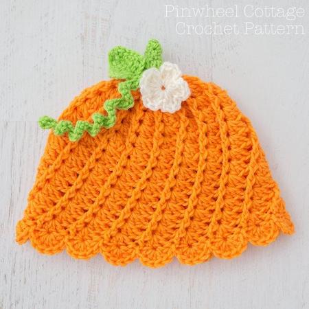 Pumpkin Beanie Crochet Pattern by Loganberry Handmade