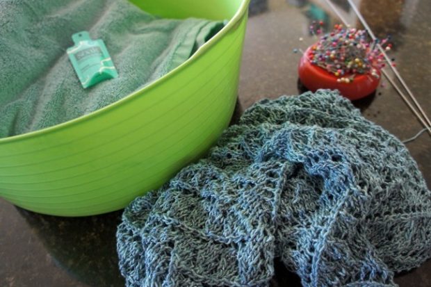 Crochet Wet blocking