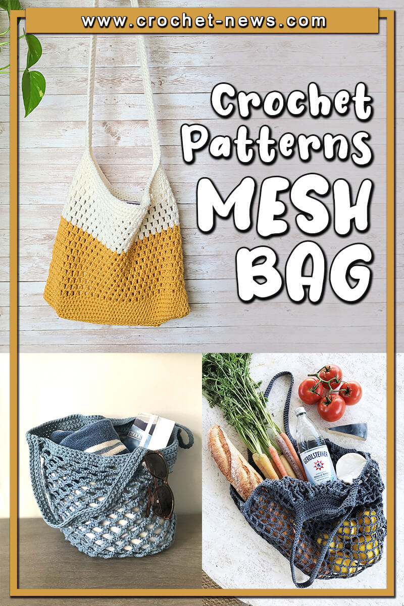 11 Crochet Mesh Bag Patterns - Crochet News