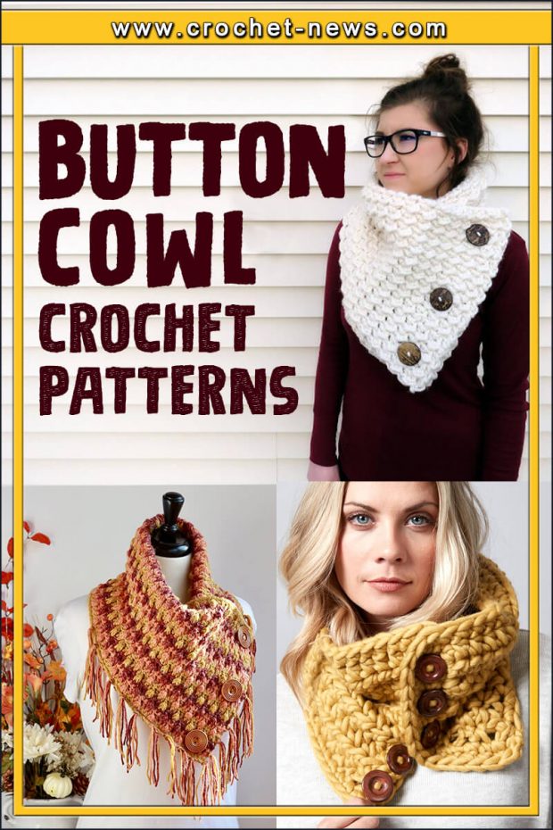 BUTTON COWL CROCHET PATTERNS