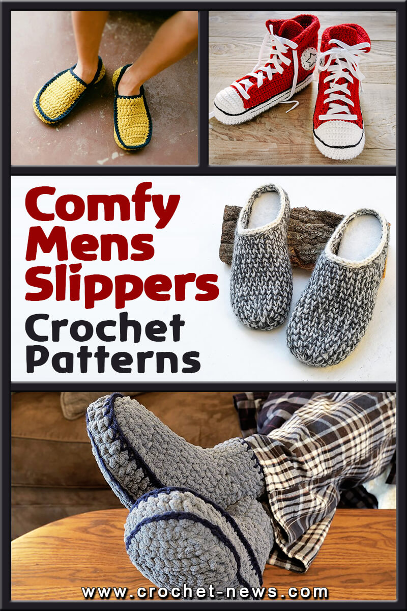 18 Comfy Mens Crochet Slippers Pattern Crochet News