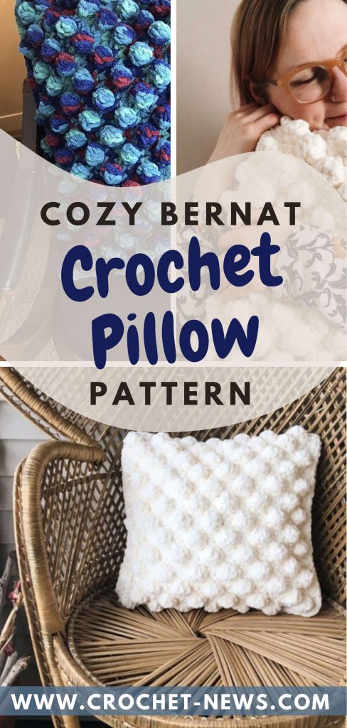 bernat blanket yarn pillow patterns