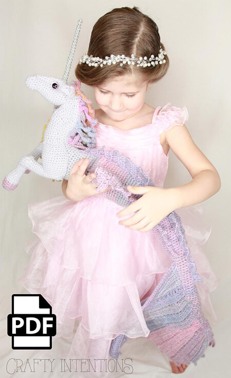 Crafty Intentions Mermaid Unicorn Amigurumi Pattern