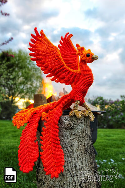 Phoenix Firebird Crochet Amigurumi By Crafty Intentions