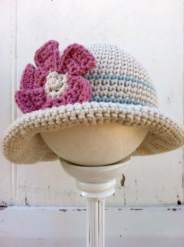 Rolled Crochet Brim Hat Pattern By BubnutPattern   