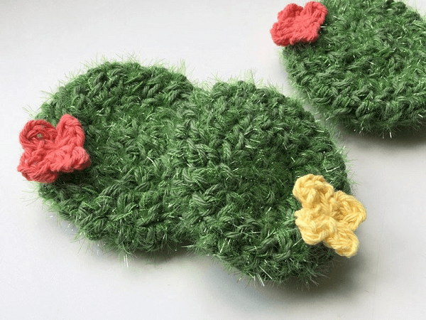 Cactus Dish Scrubby Crochet Pattern by Belle And Bean Crochet