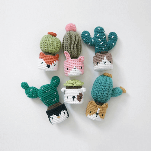 Crochet Cactus In The Facepot Pattern by Big Bebez