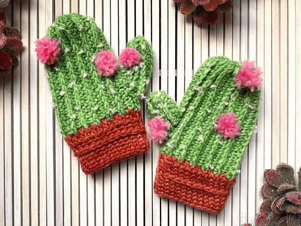 Crochet Cactus Mittens Pattern by Orange Door Gifts & More