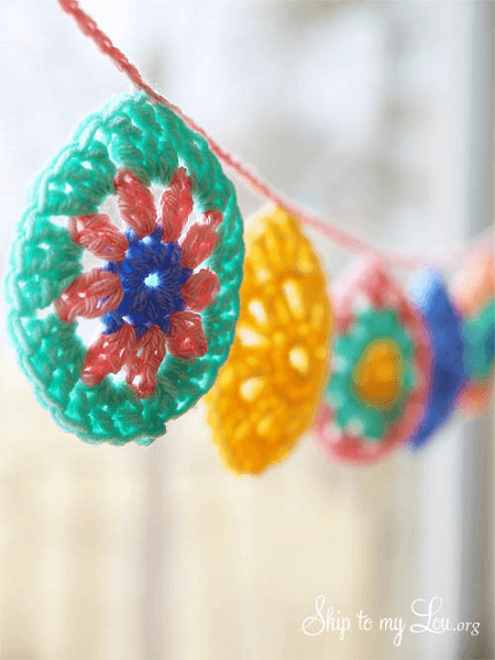 Crochet Easter Egg Garland by Skip To My Lou