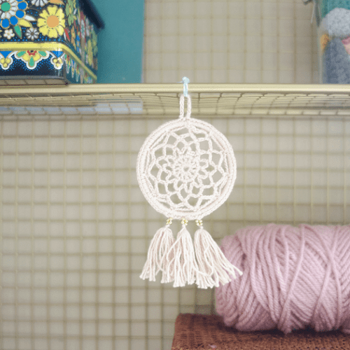 Crochet Mini Dream Catcher Pattern by Picot Pals