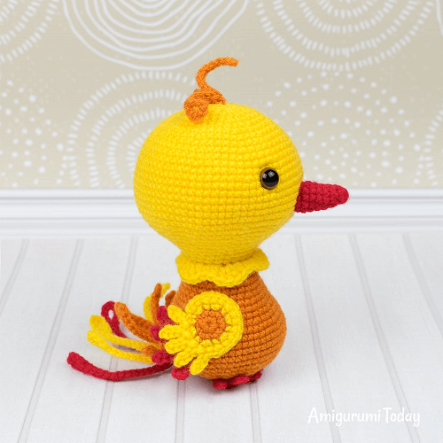 Crochet Phoenix Amigurumi Pattern by Amigurumi Today