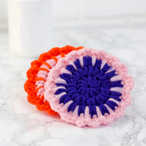 Crochet Tulle Scrubbies Pattern by Persia Lou