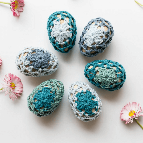 Easter Eggs Cozies Crochet Pattern by Teal And Finch