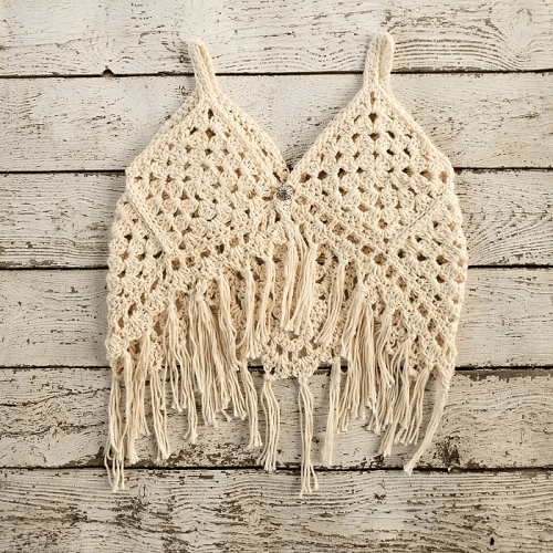 Girl's Boho Crochet Vest Pattern by Hooked On Handmade Happiness
