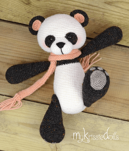 Little Panda Bear Crochet Pattern by My Krissie Dolls