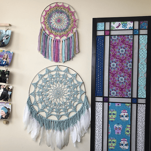 Mandala Dreamcatcher Crochet Pattern by Kristin Omdahl