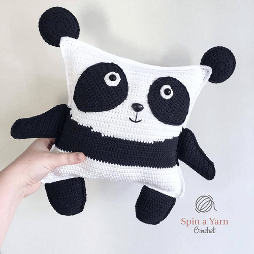 Panda Plushie Crochet Pattern by Spin A Yarn Studio