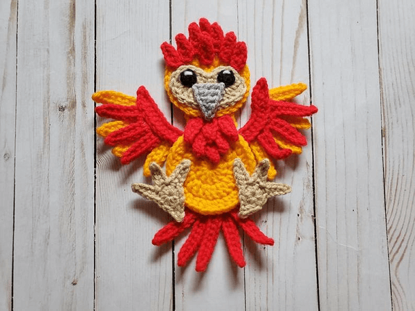 Phoenix Applique Crochet Pattern by The Yarn Conspiracy