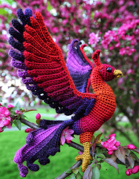 Phoenix Crochet Amigurumi Pattern by Crafty Intentions