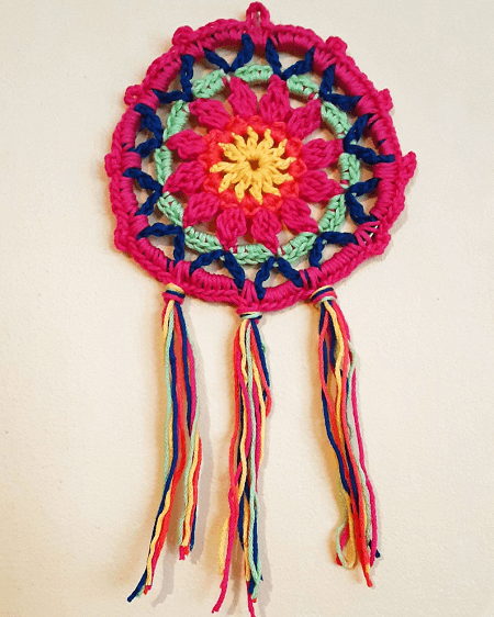 Wildflower Dream Catcher Crochet Pattern by Crochet With Phyllis