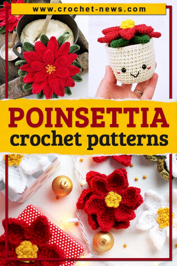 CROCHET POINSETTIA PATTERNS