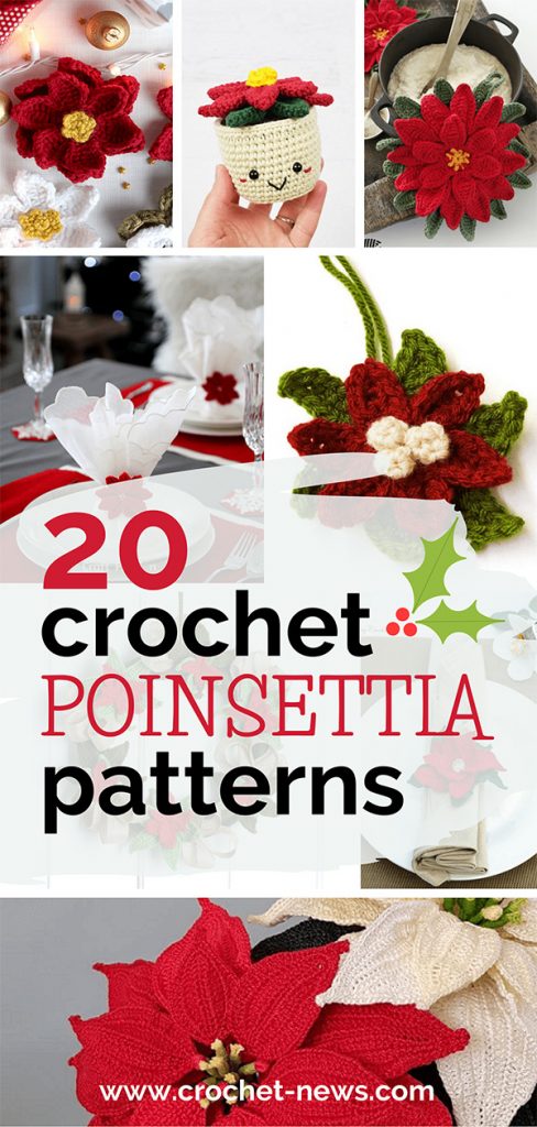 20 Crochet Poinsettia Patterns