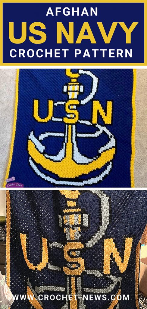 Afghan US Navy Crochet Pattern 1