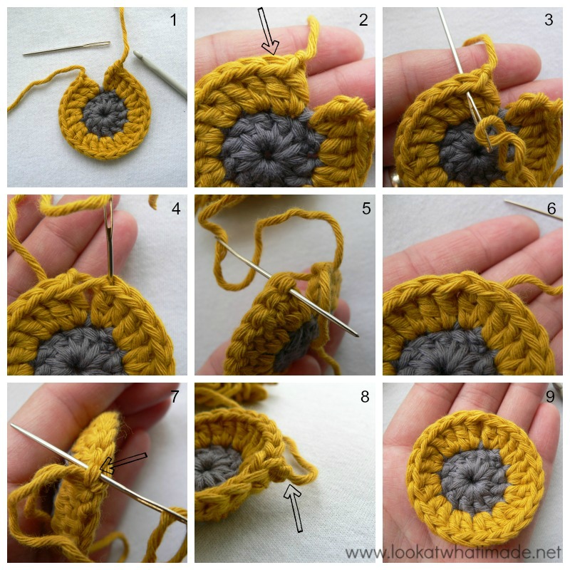 How To Crochet Invisible Join When Working with Rounds | Written ...