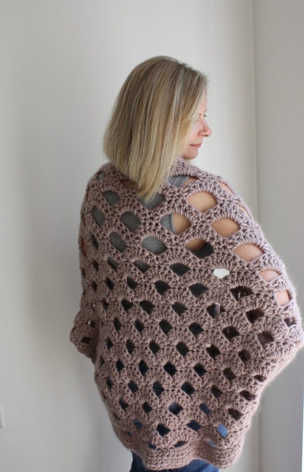 Lazy Summer Chunky Crochet Cocoon Cardigan Pattern