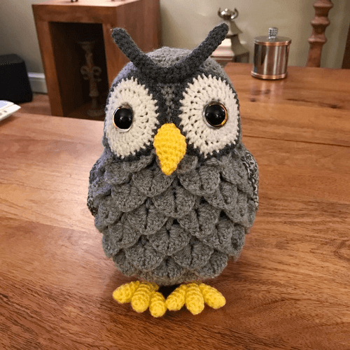 crochet owl plush