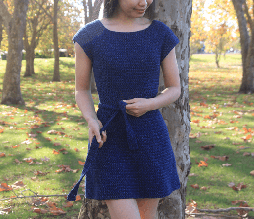Audrey Crochet Dress Free Pattern by For The Frills