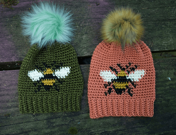 Bee Beanie Crochet Pattern by Hailey Bailey