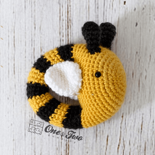 Bee Rattle Crochet Pattern by One And Two Company